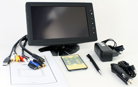 CTFHD800 - HDMI 8" TFT - Touchscreen USB - PAL/NTSC -  Autodimmer - IR - Audio <b> (1024x600, 500 nits) [LED]</b>